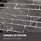 Art3d 10-Sheet Peel and Stick Backsplash, 12 in. x 12in. Black Marble Design MEGA