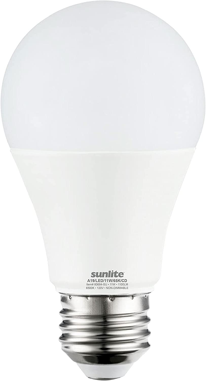 Sunlite LED Bulb 75 w  Upgrade to LED with this standard A19 shape household light bulb with medium base (E26). These non-dimmable bulbs are an energy efficient replacement for incandescent bulbs. At 11 watts, they use less energy  -80684 Hannah's Variety Store