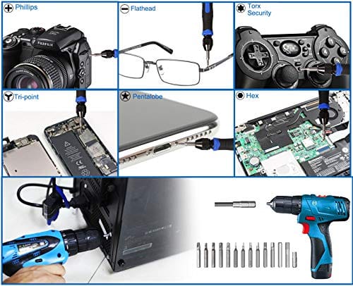 Computer Repair Kit - 136 in 1 Electronics Repair Tool Kit Professional Precision Screwdriver Set Magnetic Drive Kit with Portable Bag ebuystt