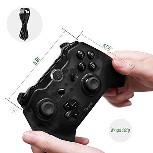 Insten Wireless Pro Controller for Nintendo Switch, Insten Wireless Pro Gaming Controller Bluetooth Gamepad Joypad Remote Compatible With Nintendo Switch / Lite Version, Black (with USB charging cable: Video Games ebuystt