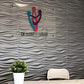 Art3d PVC Wave Board Textured 3D Wall Panels, Grey, 19.7" x 19.7" (12 Pack)　 Art3d