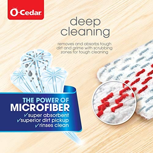 O-Cedar ProMist MAX Microfiber Spray Mop for Laminate & Hardwood Floors, Spray Mop with Reusable Washable Pads, Commercial Mop ebuystt