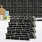 Art3d 10-Sheet Peel and Stick Backsplash, 12 in. x 12in. Black Marble Design MEGA