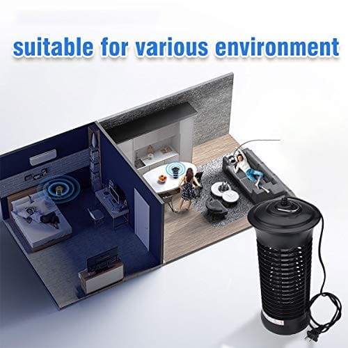Electronic Bug Mosquito Zapper, Electronic Insect Killer, Anti-Drop ABS Material Black-B082HKPN8T ebuystt