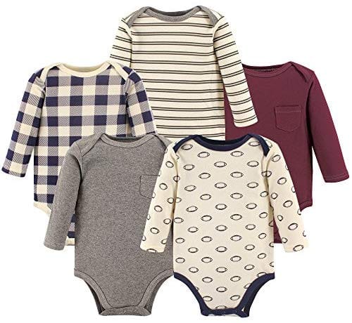 Hudson Baby Unisex Cotton Bodysuits, Girl Baby Bear Long-Sleeve 5-Pack, 0-3 Months (3M): Clothing ebuystt