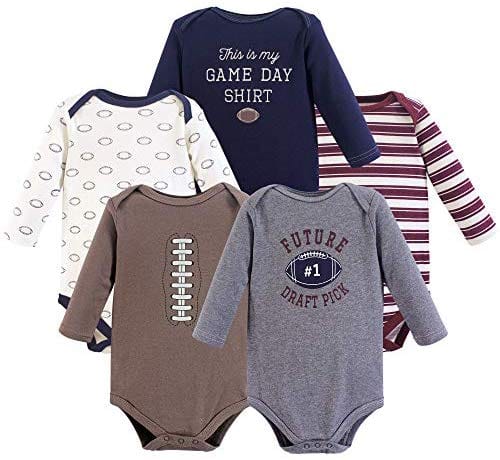 Hudson Baby Unisex Cotton Bodysuits, Girl Baby Bear Long-Sleeve 5-Pack, 0-3 Months (3M): Clothing ebuystt