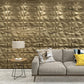 Art3d Textures 3D Wall Panels Wood Diamond Design for Interior Wall Decor Pack of 12 Tiles 32 Sq Ft (PVC) MEGA