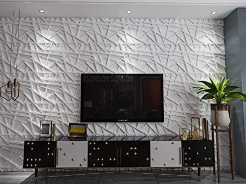 Art3d A10045 3D Wall Panels, White MEGA