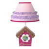 Lambs & Ivy Mystic Forest Lamp: Birdhouse lamp with ruffled shade add intricate details to this nursery - 584024B