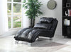 Dilleston Upholstered Chaise Black - 550075