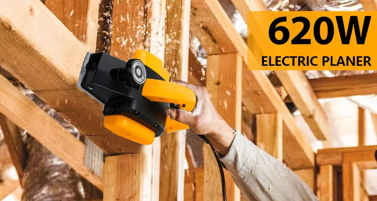 WORKSITE Professional Electric Wood Planer 110-120V Thicknesser Machine Mini Portable Woodworking Machinery Hand Planer 620W - EPW102 Worksite Power Tools