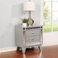 Leighton 2-Drawer Nightstand Metallic Mercury Collection: This 2-Drawer Nightstand Is Great For A Stylish Bedroom, This Transitional Two-Drawer Night Stand Is Full Of Chic Details. Leighton SKU: 204922 coastmega