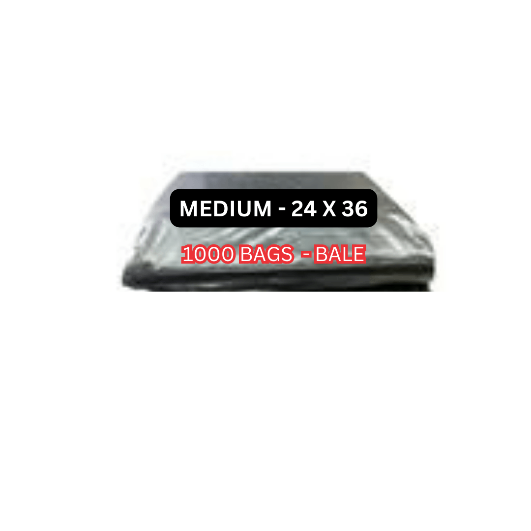Mega Luxe Garbage Bags, ideally for cleanup jobs all around the home or office with strength and large capacity - Black.(Small, Medium, Large, Jumbo) - GB0004 ebuystt
