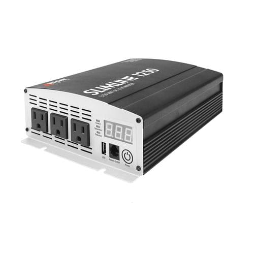 Wagan 1250W Power Inverter with 3 AC Outlets, Includes Wired remote switch with LED display, Ideally for theaters, music bands, classroom or Home use. - 440294