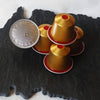 Nespresso Volutto Deccaffiento is delightfully sweet and smooth. It is a blend of pure and lightly roaster Arabicas from South America which reveals sweet and biscuity flavours, reinforced by a hint of acidity and a fruity note - NESC-1072