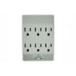 Nippon 6 Wall Outlet Socket The 6-outlet wall-mounted surge protector can provide protection for your electrical appliances -14-516 Hannah's Variety Store