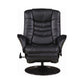 Upholstered Swivel Recliner Black SKU: 600229 coastmega