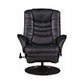 Upholstered Swivel Recliner Black SKU: 600229 coastmega