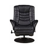 Upholstered Swivel Recliner Black SKU: 600229 coastmega