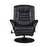 Upholstered Swivel Recliner Black SKU: 600229