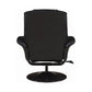 Upholstered Swivel Recliner Black SKU: 600229 coastmega