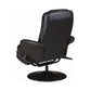 Upholstered Swivel Recliner Black SKU: 600229 coastmega