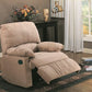 Upholstered Recliner Tan SKU: 600264 coastmega