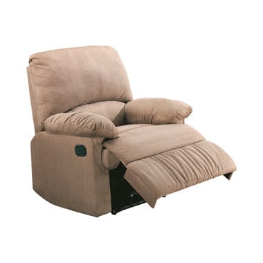 Upholstered Recliner Tan SKU: 600264 coastmega