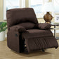 Upholstered Glider Recliner Chocolate SKU: 600266G coastmega