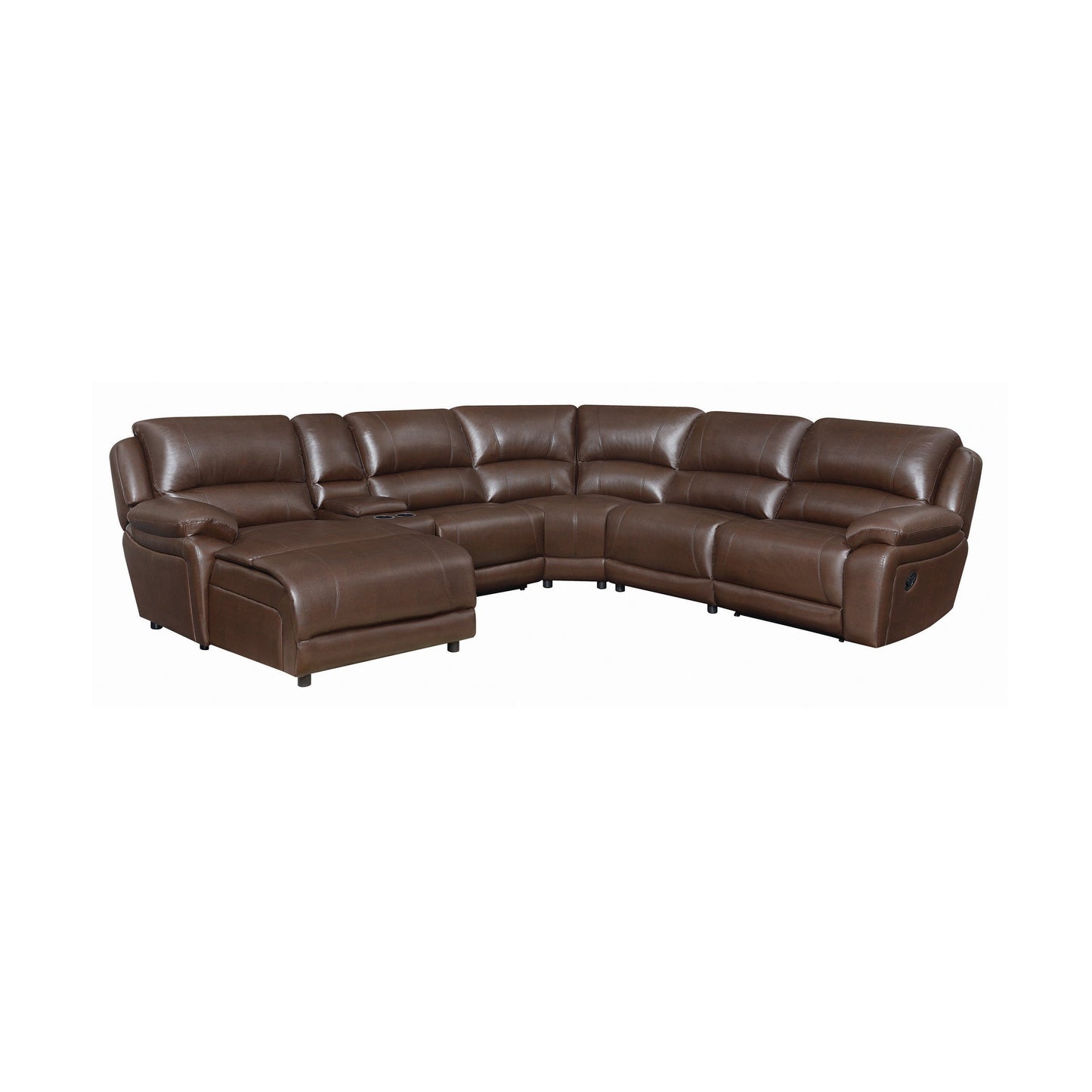 Mackenzie 6-Piece Motion Sectional Chestnut Collection: Mackenzie SKU: 600357 coastmega