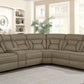 Higgins Four-Piece Upholstered Power Sectional Tan Collection: Higgins SKU: 600380 coastmega
