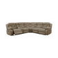 Higgins Four-Piece Upholstered Power Sectional Tan Collection: Higgins SKU: 600380 coastmega