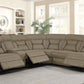 Higgins Four-Piece Upholstered Power Sectional Tan Collection: Higgins SKU: 600380 coastmega