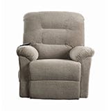 Upholstered Power Lift Recliner Beige SKU: 600399 coastmega