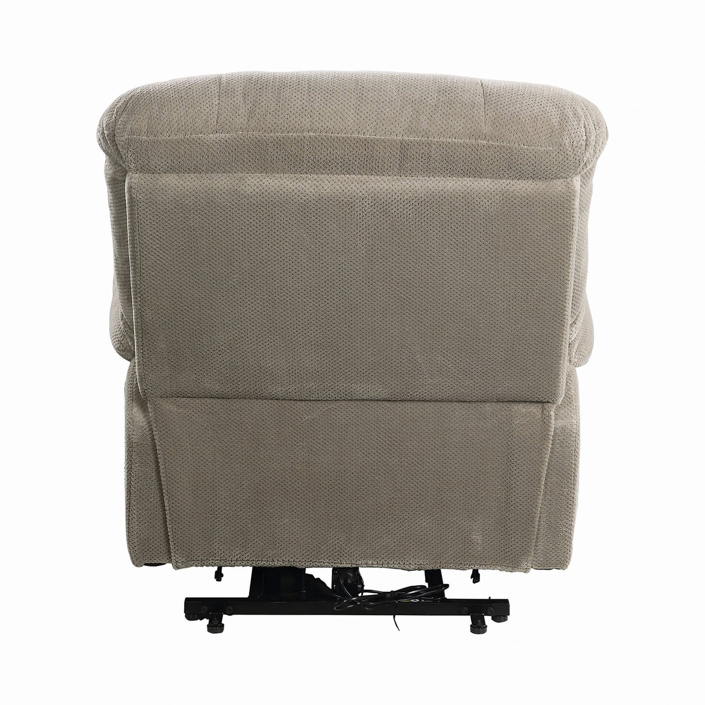 Upholstered Power Lift Recliner Beige SKU: 600399 coastmega