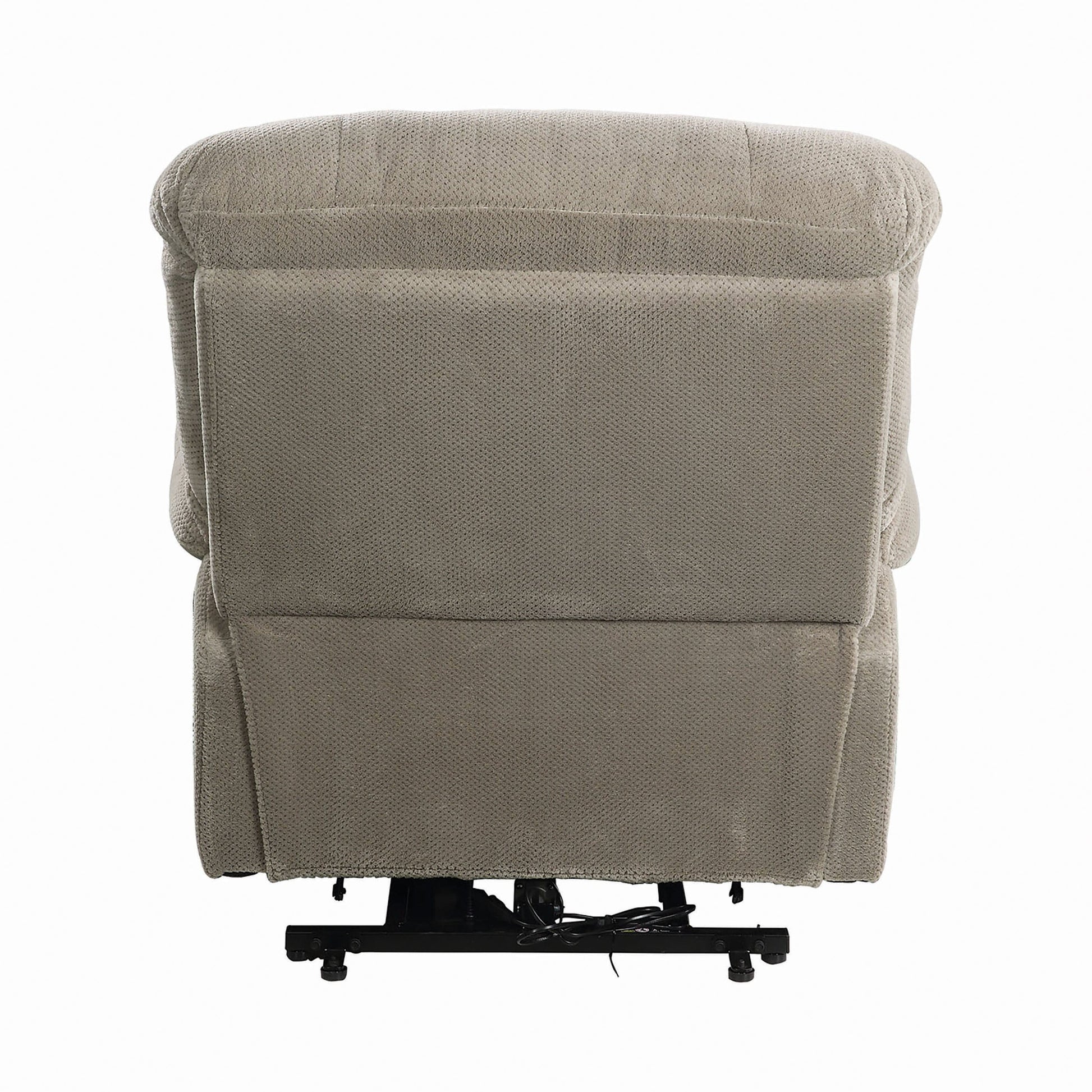 Upholstered Power Lift Recliner Beige SKU: 600399 coastmega
