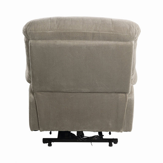 Upholstered Power Lift Recliner Beige SKU: 600399 coastmega