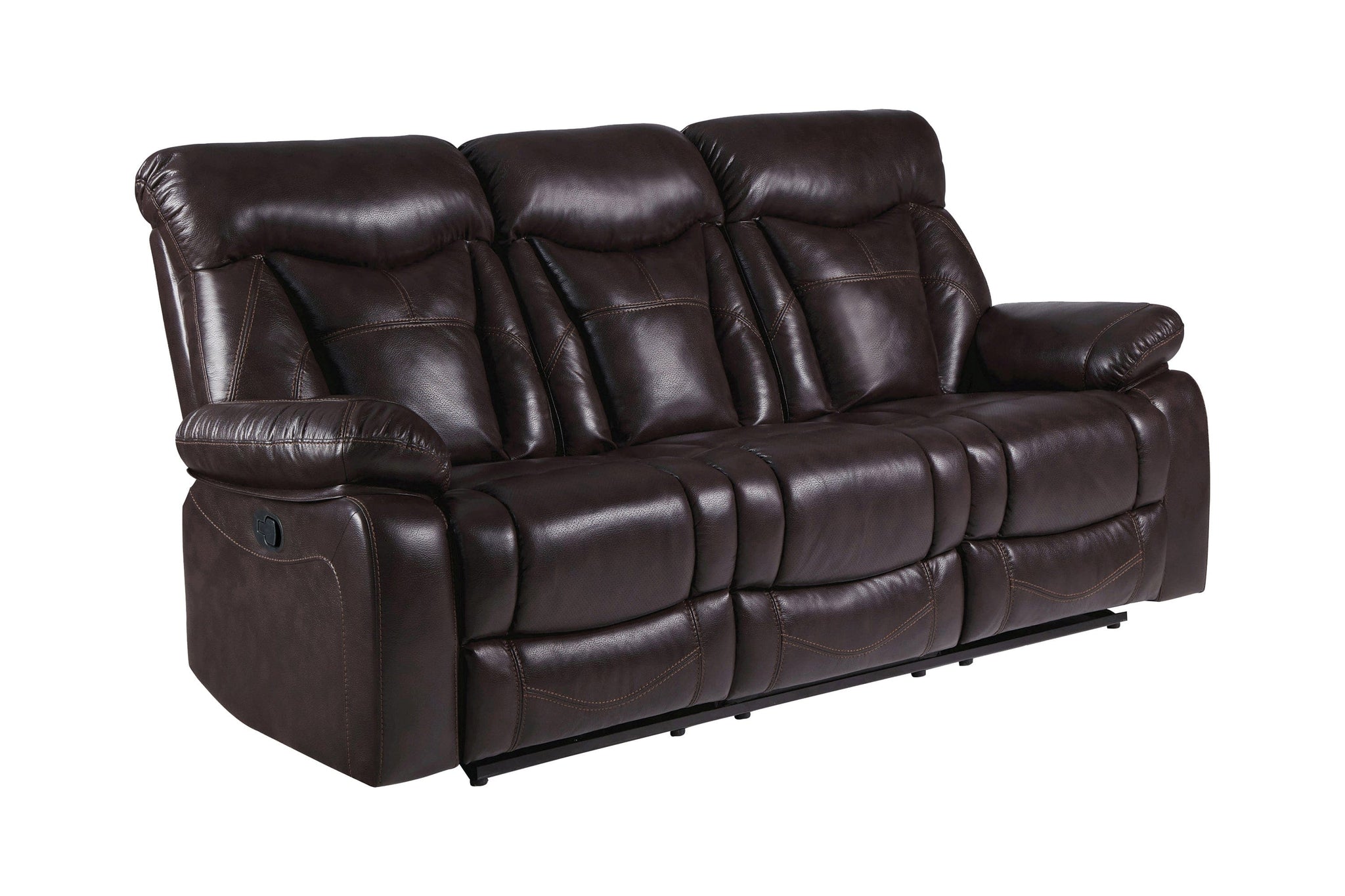 Zimmerman Upholstered Tufted Living Room Set Dark Brown SKU: 601711-S2