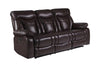 Zimmerman Upholstered Tufted Living Room Set Dark Brown SKU: 601711-S2
