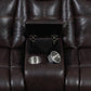 Zimmerman Upholstered Tufted Living Room Set Dark Brown SKU: 601711-S2 coastmega