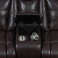 Zimmerman Upholstered Tufted Living Room Set Dark Brown SKU: 601711-S2 coastmega