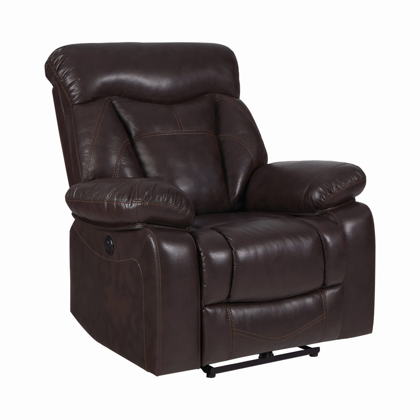 Zimmerman Pillow Top Arm Glider Recliner Dark Brown Collection: Zimmerman SKU: 601713 coastmega