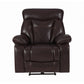 Zimmerman Pillow Top Arm Glider Recliner Dark Brown Collection: Zimmerman SKU: 601713 coastmega