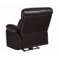 Zimmerman Pillow Top Arm Glider Recliner Dark Brown Collection: Zimmerman SKU: 601713 coastmega