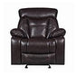 Zimmerman Pillow Top Arm Glider Recliner Dark Brown Collection: Zimmerman SKU: 601713 coastmega