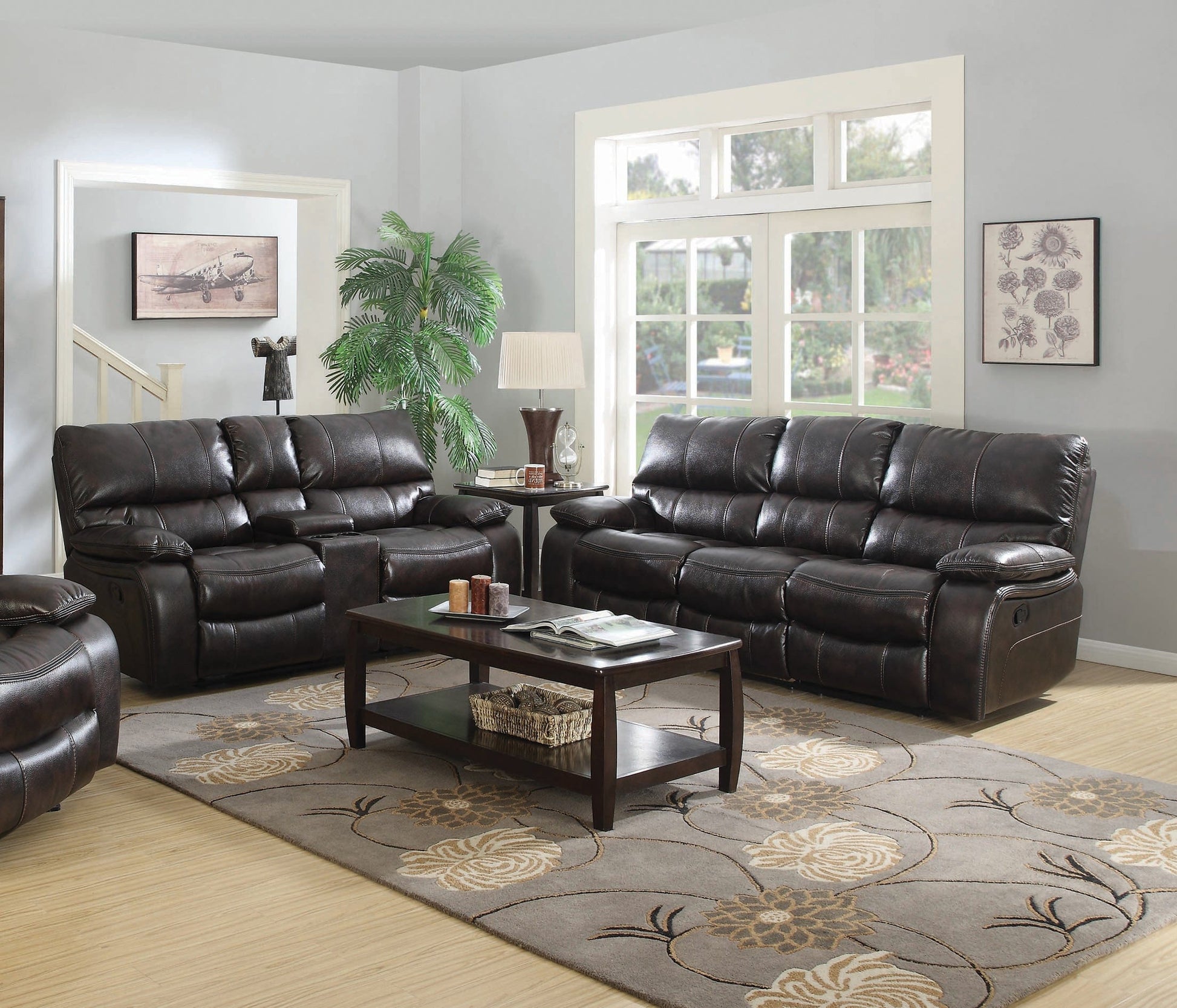 Willemse Upholstered Pillow Top Arm Living Room Set SKU: 601931-S2 coastmega