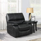Willemse Upholstered Glider Recliner Black - SKU: 601936 coastmega
