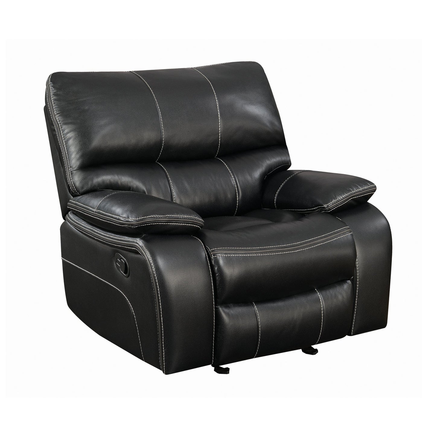 Willemse Upholstered Glider Recliner Black - SKU: 601936 coastmega