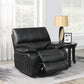 Willemse Upholstered Glider Recliner Black - SKU: 601936 coastmega