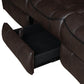 Sawyer Upholstered Tufted Living Room Set Cocoa Brown SKU: 602331-S2 coastmega